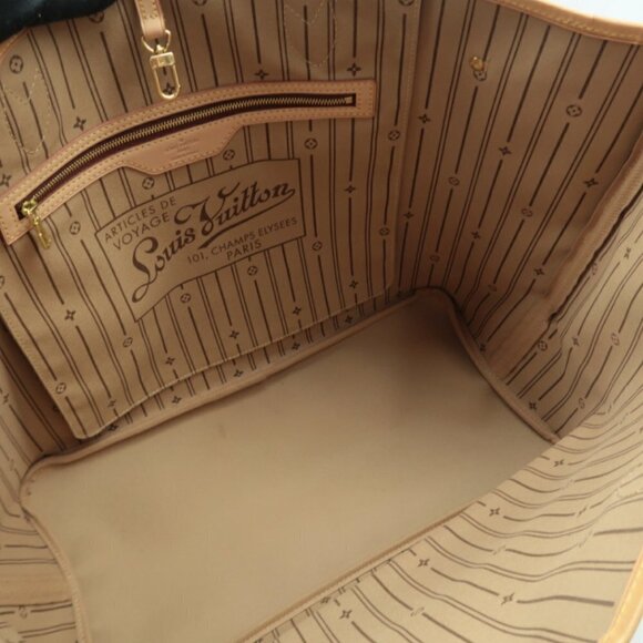 100% Authentic Louis Vuitton Neverfull GM Brown Monogram Canvas Tote Bag - Picture 10 of 11